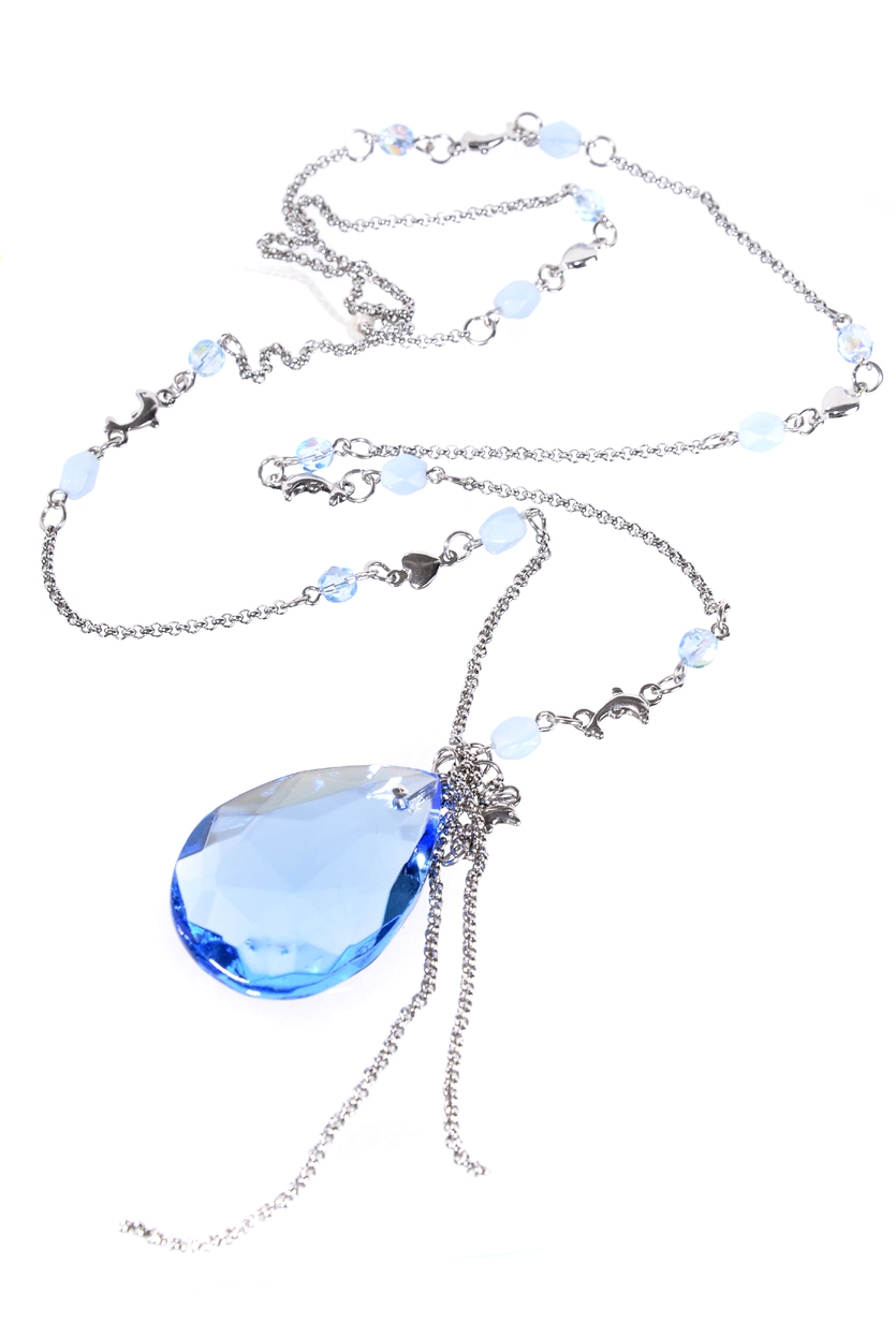 Chirurgická ocel - modrý náhrdelník H93-207