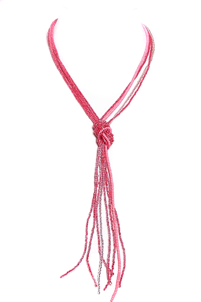 růžový náhrdelník H91-1