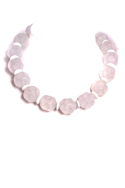 bílý náhrdelník A10-4