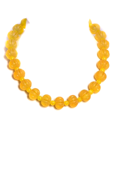 žlutý náhrdelník A2-2