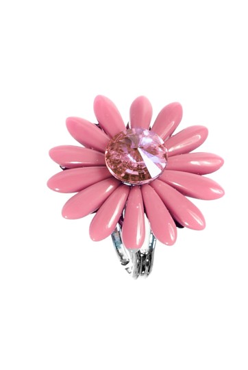 Růžový prstýnek kytička