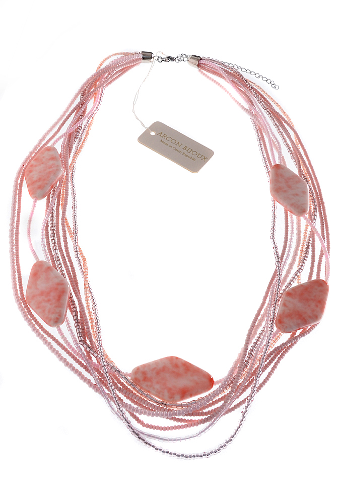 Růžový náhrdelník H81-60LL