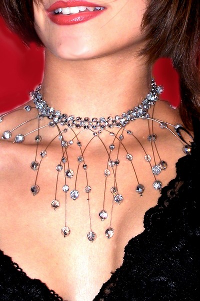 postříbřený náhrdelník H627-49