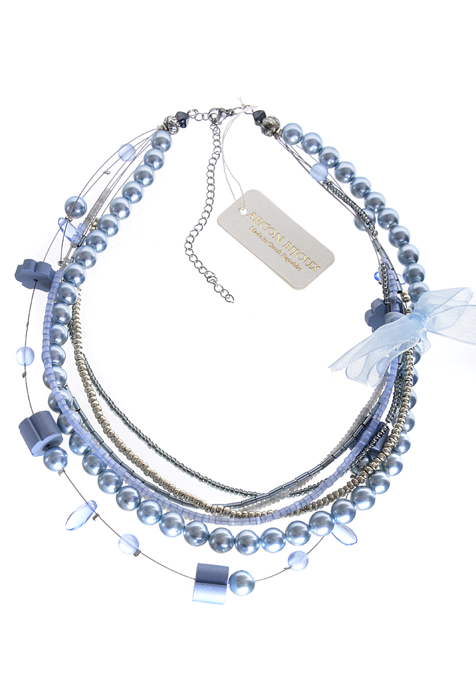 Modrý náhrdelník H93-170