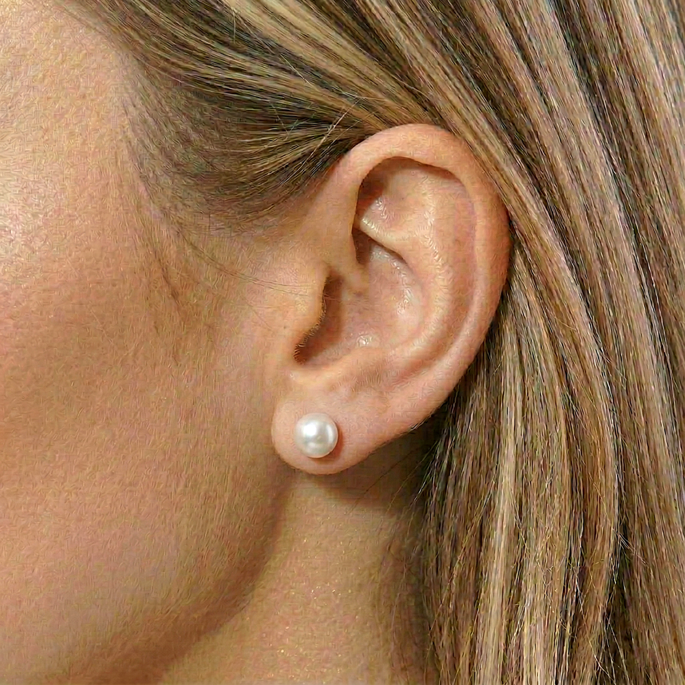 Náušnice perličky pecky chirurgická ocel CHOU/246