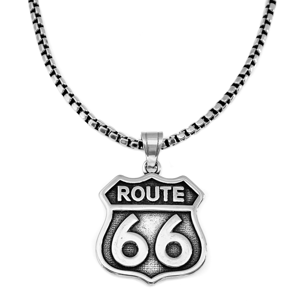 Přívěsek Route 66 chirurgická ocel CHOH/326