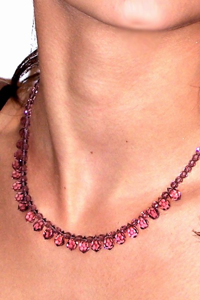 fialový náhrdelník Preciosa