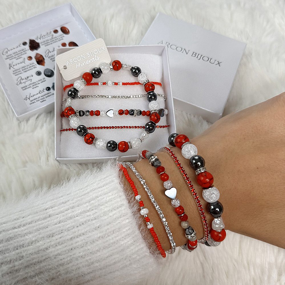 SET náramků z minerálů- Křišťálová vášeň SETM/M349