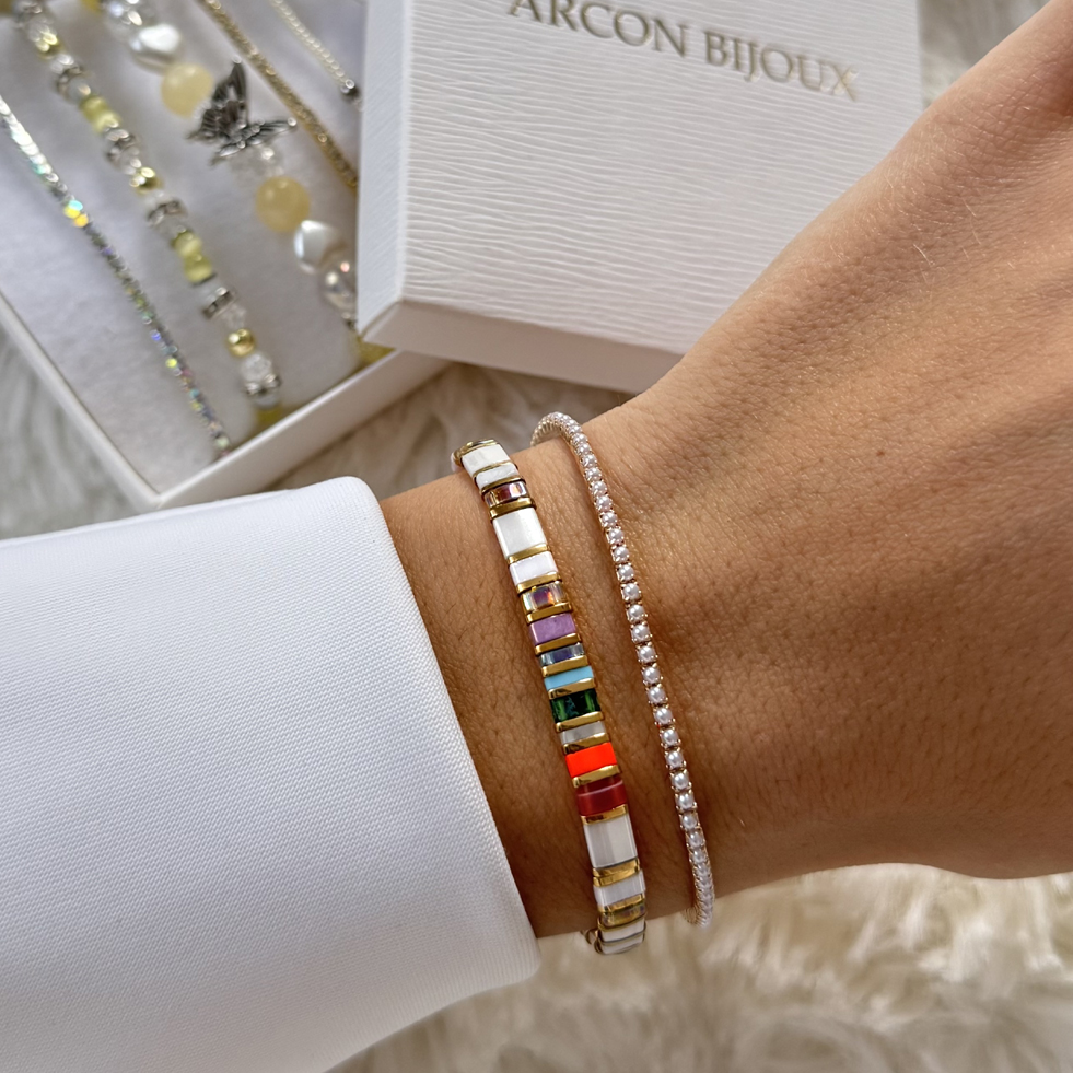 Miyuki Tila, čakrový náramek 1 ks TILA/N36