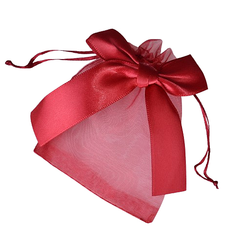 Sáček s mašličkou červený SAC/6