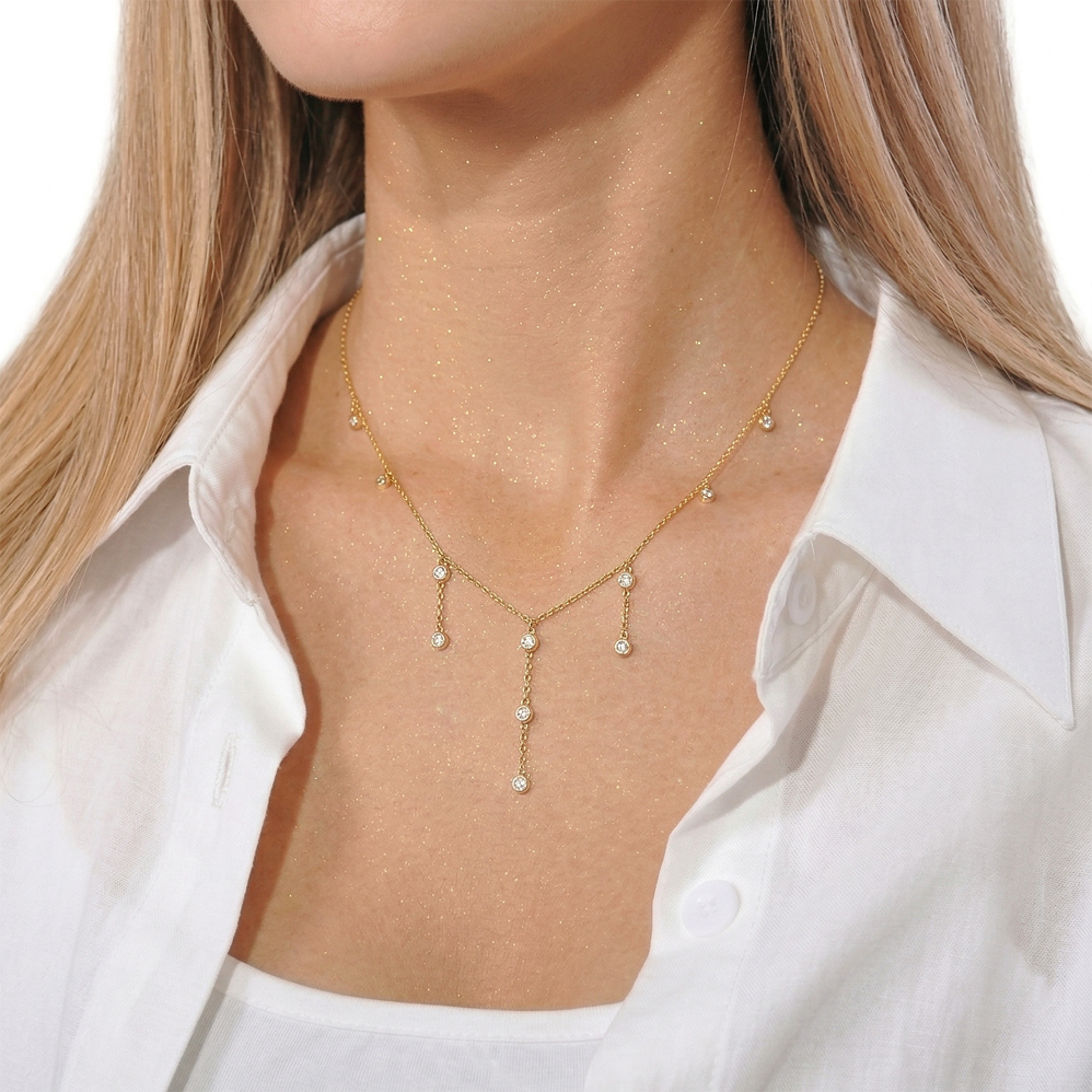 Řetízek s ověsky pozlacený  CHOH/267