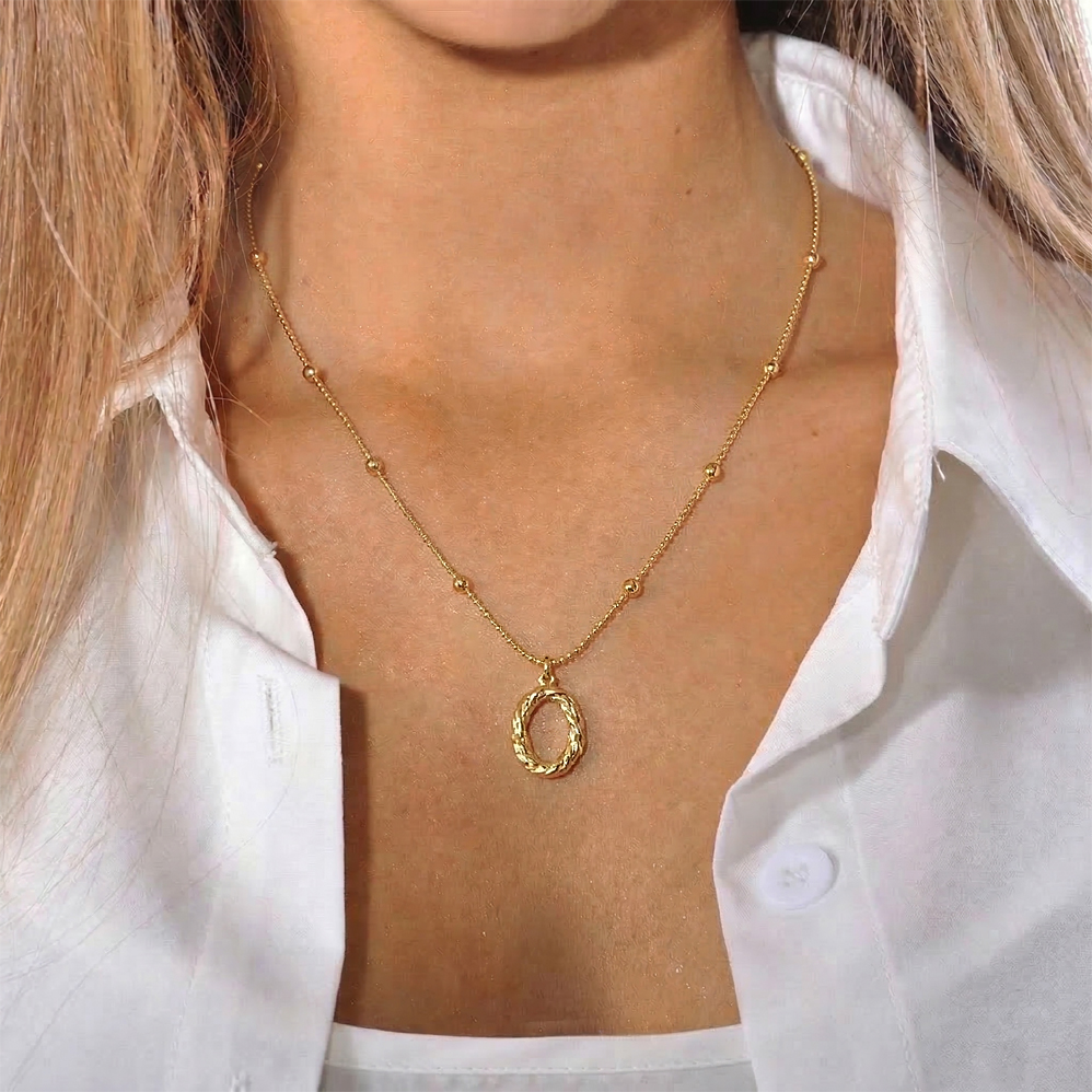 Hadí řetízek pozlacený s přívěskem CHOH/270