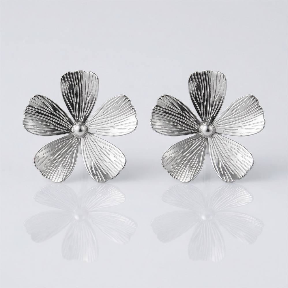 Náušnice květy - pecky z chirurgické oceli CHOU/214