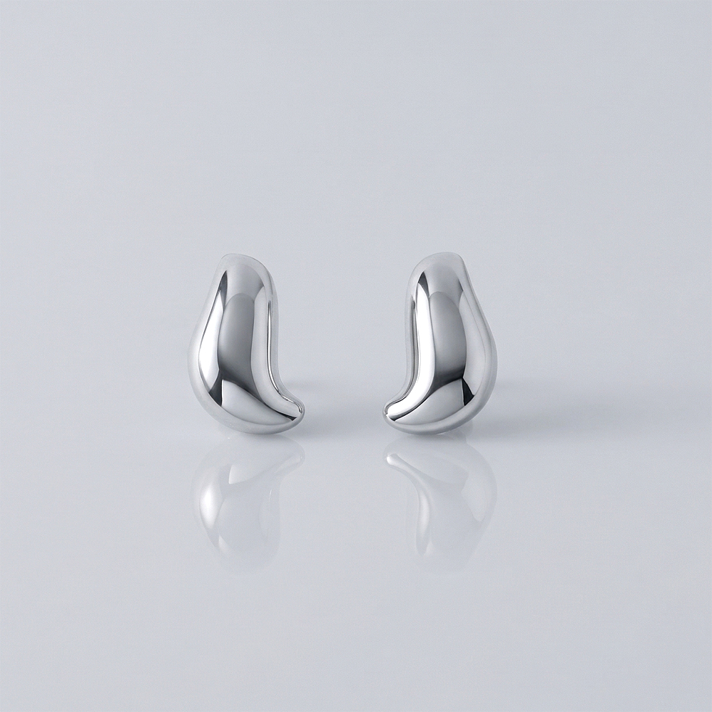 Náušnice slzy z chirurgické oceli CHOU/222