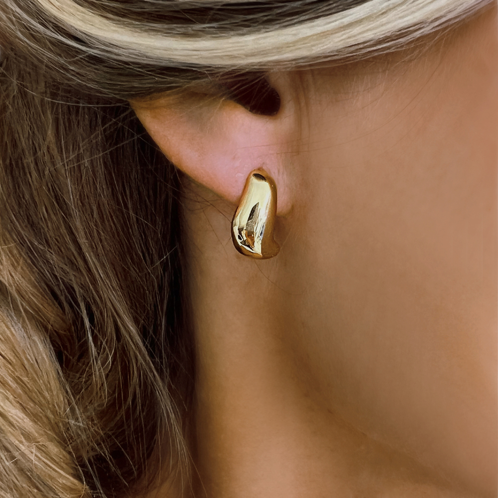 náušnice slza z chirurgické oceli CHOU/223