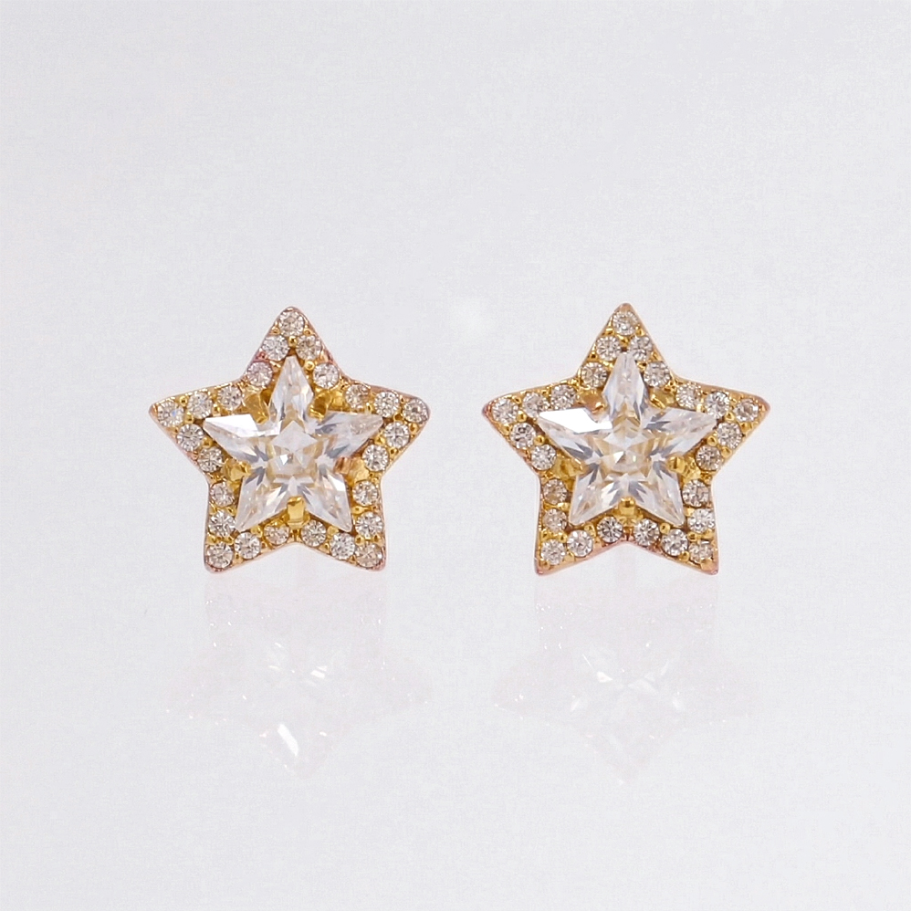 Náušnice hvězdy chirurgická ocel CHOU/224