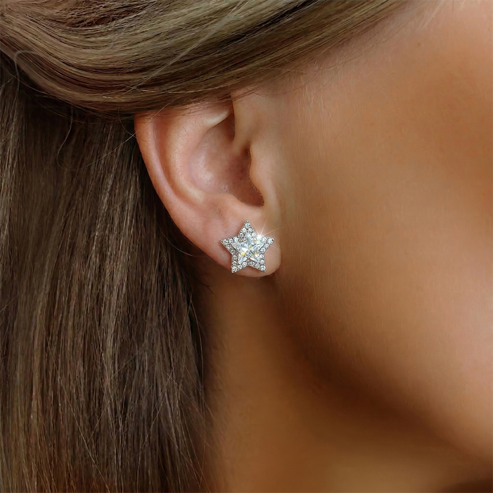 Náušnice Hvězdy z chirurgické oceli CHOU/225